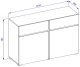 Helvetia Komoda CROSS 2D2S 119cm zielona/czarna HELVETIA 8