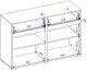 Helvetia Komoda CROSS 2D2S 119cm zielona/czarna HELVETIA 9
