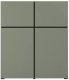 Helvetia Komoda wysoka CROSS 4D 119cm zielona/czarna HELVETIA 3