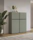 Helvetia Komoda wysoka CROSS 4D 119cm zielona/czarna HELVETIA 5