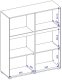 Helvetia Komoda wysoka CROSS 4D 119cm zielona/czarna HELVETIA 9