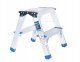 Geko Drabina aluminiowa 2-stopniowa dwustronna 150kg (1) 1