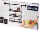 Malys Group Półka kuchenna wisząca 3 poziomy reling metal czarny RADKA ORION (ORI_151924) 4