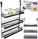 Malys Group Półka kuchenna wisząca 3 poziomy reling metal czarny RADKA ORION (ORI_151924) 5