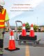 Cavatorta Pachołki drogowe 90 cm PCV 6szt. pomarańczowe odblaskowe z podstawą 3