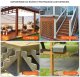 vidaXL Regulowana podstawa słupa 203x203 mm stal nierdzewna 4 szt. do tarasu 6