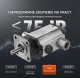 Virax Pompa hydrauliczna do łuparki 13 GPM 2-stopniowa 3000 PSI do drewna 6