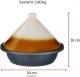 Alpina Naczynie do duszenia Tajine z ceramiczną pokrywą stożkową 30x25 cm 2,5 L 3