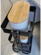 Kontrasto Regał mobilny metalowy 3 półki na kółkach czarny wózek 74 cm 15