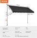 Vevor Markiza Tarasowa 350 x 120 cm z Korbą Ręczną 2