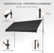 Vevor Markiza Tarasowa 350 x 120 cm z Korbą Ręczną 6
