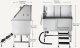 Vevor Wanna groomerska 127 cm stal nierdzewna rampa filtr prysznic drzwi prawe 2