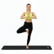 Actiget Mata do jogi, ćwiczeń fitness 183x61 cm antypoślizgowa, materac do stretchingu czarny Uniwersalny 15