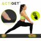 Actiget Mata do jogi, ćwiczeń fitness 183x61 cm antypoślizgowa, materac do stretchingu czarny Uniwersalny 28
