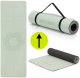 Actiget Mata do jogi, ćwiczeń fitness 183x61 cm antypoślizgowa, materac do stretchingu miętowy Uniwersalny 22