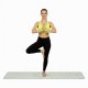 Actiget Mata do jogi, ćwiczeń fitness 183x61 cm antypoślizgowa, materac do stretchingu miętowy Uniwersalny 8