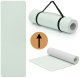Actiget Mata do jogi, ćwiczeń fitness 183x61 cm antypoślizgowa, materac do stretchingu, miętowy Uniwersalny 20