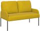 vidaXL z poduszką 110cm Żółty sklejka 2