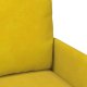 vidaXL z poduszką 110cm Żółty sklejka 7