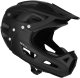 Kiddimoto Kask pełno twarzowa Nils Extreme MTW101 czarny lekki regulowane dopasowanie 1
