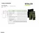 Stalco Spodnie robocze szorty kieszenie CORDURA elastyczny pas odblaski 3M Scotchlite STRETCH LINE - oliwkowy L 4