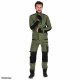 Stalco Męska bluza robocza elastyczna wiatroszczelna dodatki odblaskowe 3M Scotchlite budownictwo serwis montaż oliwkowa czarna STRETCH LINE - czarny 2XL 9