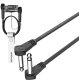 Roxtone ROXTONE FPJJ100L0001 kabel audio 0,1m 2x wtyk jack 6,3mm mono kątowy 1