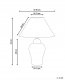 Lampa stołowa DKD Home Decor Lampa stołowa MORACA Porcelana Biały/ niebieski 3