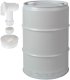 Beczkopol Beczka stalowa metalowa TH 60L korki 2 i 3/4 z kranikiem atest - SZARA Beczka stalowa metalowa TH 60L korki 2 i 3/4 z kranikiem atest - SZARA 1