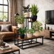 ModernHome KWIETNIK STOJĄCY PODŁOGOWY METAL STOJAK NA KWIATY DONICZKI LOFT 4 PÓŁKI 3