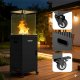 Bauerkraft Parasol grzewczy gazowy ogrzewacz tarasowy promiennik z pokrowcem 13kW 5