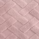 Design 91 Koc CARO 150x200 pudrowy róż mikroflano jodełka 340gsm 5