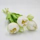 Saska Garden BUKIET 5 TULIPANÓW PIWONIOWYCH BIAŁYCH 39CM JAK ŻYWYCH DEKORACJA WIOSENNA 3