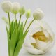Saska Garden BUKIET 5 TULIPANÓW PIWONIOWYCH BIAŁYCH 39CM JAK ŻYWYCH DEKORACJA WIOSENNA 4