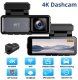 Wideorejestrator Diaway Kamera Wideorejestrator Samochodowa 4K GPS + Tylna Kamera Rejstrator WiFi HD 5