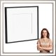 Ramka Lumarko 30x30 cm na zdjęcia plakaty puzzle kwadratowa z passe partout plexsi 2