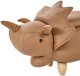 Beliani Pufa zwierzak ze schowkiem TRICERATOPS Brązowy Dinozaur 5
