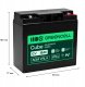 Green Cell AGM VRLA 12V 18Ah akumulator do kasy, zabawek, kamer (181x77x167mm) 3