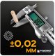 Powermat Suwmiarka cyfrowa LCD 150 MM 0,01 MM pomiar wewnętrzny zewnętrzny 2 baterie 12