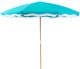 Beliani Parasol ogrodowy 232 cm SESTRIERE Turkusowy 1