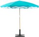 Beliani Parasol ogrodowy 232 cm SESTRIERE Turkusowy 4