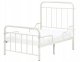 Beliani Rozsuwane łóżko dziecięce Metal ANAIS 90 x 200 cm Złamana biel (686772 Bel) 1