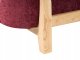 Beliani Sofa dla 3 osób ALNOR szenil Burgundowy 5