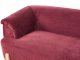 Beliani Sofa dla 3 osób ALNOR szenil Burgundowy 6