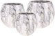 Direct Home and Garden Zestaw 3 szt Osłonka ceramiczna DODO ciemny marmur 1