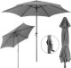Ambiance Składany parasol ogrodowy balkonowy regulowany 300 cm grafitowy 50UV Bauerkraft 1