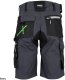 Stalco Spodnie robocze szorty slim fit RIP-STOP elastyczny materiał z bawełną wzmocnienie elementy odblaskowe szare 3M Scotchlite FLEX LINE LS 2