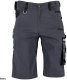 Stalco Spodnie robocze szorty slim fit RIP-STOP elastyczny materiał z bawełną wzmocnienie elementy odblaskowe szare 3M Scotchlite FLEX LINE LS 3