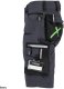 Stalco Spodnie robocze szorty slim fit RIP-STOP elastyczny materiał z bawełną wzmocnienie elementy odblaskowe szare 3M Scotchlite FLEX LINE LS 5