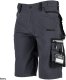 Stalco Spodnie robocze szorty slim fit RIP-STOP elastyczny materiał z bawełną wzmocnienie elementy odblaskowe szare 3M Scotchlite FLEX LINE 3XL 1